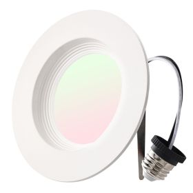 VEVOR 10 Pack LED Recessed Lighting, 4 Inches, Retrofit Can Lights, 750 LM 9W 120V, Selectable 5CCT 2700K/3000K/3500K/4000K/5000K