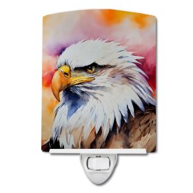 NEW Eagle Ceramic Night Light Compact, UL-Certified, Ideal for Bedroom, Bathroom, Nursery, Hallway, Kitchen, 6x4x3, Multicolor