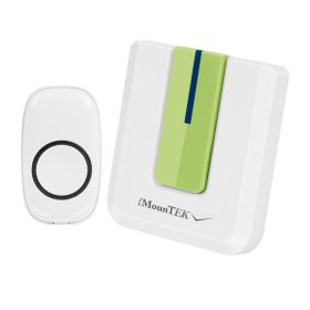 Wireless Doorbells Rings 1 Thousand FT Operating Range IP44 Waterproof Door Chime With 1 Plug Receiver Chimes 52 Melodies LED Indicator Bells For (Option: Aqua)
